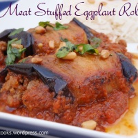 Meat Stuffed Eggplant Roll