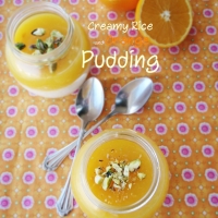 Creamy Rice and Orange Pudding