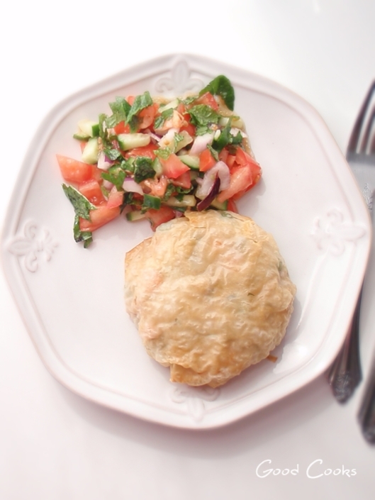 Seafood Rice Pilaf Phyllo Pockets