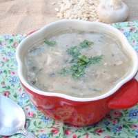 Mushroom Oat Soup